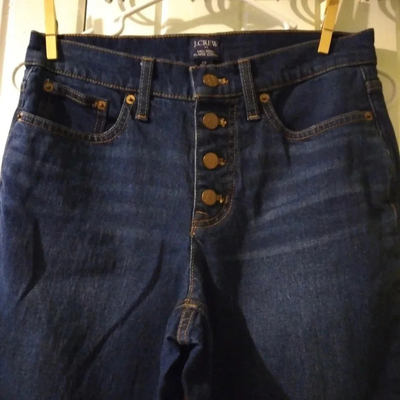 J crew mid-rise flare cropped jeans-26 like new - Picture 3 of 9